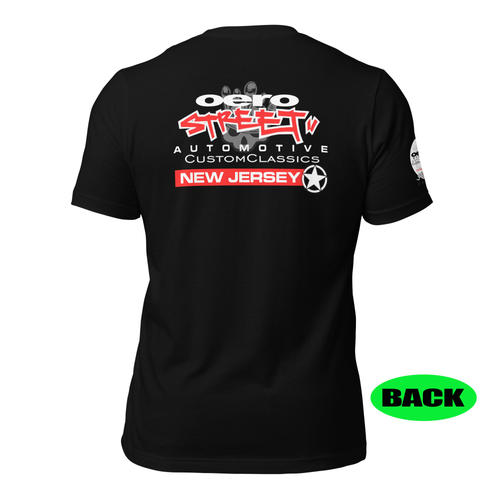 SHORT SLEEVE TEE SHIRT : COLLAB -oeroSTREETautomotive Custom Classics - NEW JERSEY -(uniSex) -FLAVOR$