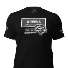 SHORT SLEEVE TEE  (uniSex) :  QUEENS (tiled) -(2020 upgraded classic)