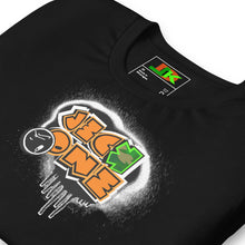 SHORT SLEEVE TEE (uniSex): OrangeNeonCamoDrip - (vintage 2021)