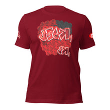 SHORT SLEEVE TEE SHIRT: RED ROSES BOUQUET -uniSex