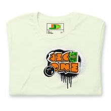 SHORT SLEEVE TEE (uniSex): OrangeNeonCamoDrip - (vintage 2021)