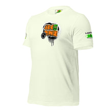 SHORT SLEEVE TEE (uniSex): OrangeNeonCamoDrip - (vintage 2021)