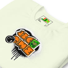 SHORT SLEEVE TEE (uniSex): OrangeNeonCamoDrip - (vintage 2021)