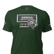 SHORT SLEEVE TEE  (uniSex) :  QUEENS (tiled) -(2020 upgraded classic)