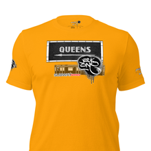 SHORT SLEEVE TEE  (uniSex) :  QUEENS (tiled) -(2020 upgraded classic)