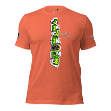 SHORT SLEEVE TEE (uniSex): GreenNeonCamoDrip -flipped (vintage 2021)