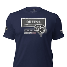 SHORT SLEEVE TEE  (uniSex) :  QUEENS (tiled) -(2020 upgraded classic)