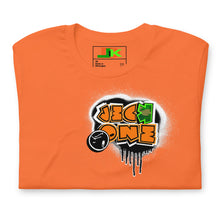 SHORT SLEEVE TEE (uniSex): OrangeNeonCamoDrip - (vintage 2021)