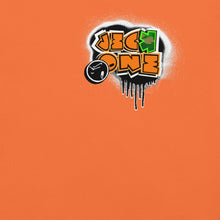 SHORT SLEEVE TEE (uniSex): OrangeNeonCamoDrip - (vintage 2021)