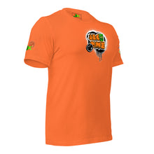 SHORT SLEEVE TEE (uniSex): OrangeNeonCamoDrip - (vintage 2021)