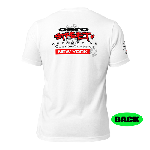 SHORT SLEEVE TEE SHIRT : COLLAB -oeroSTREETautomotive Custom Classics - NEW YORK -(uniSex)