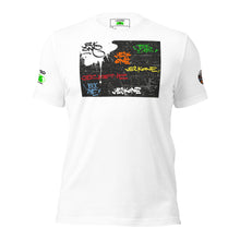 SHORT SLEEVE TEE SHIRT (uniSex) : TAGGED UP WALL  - (upgraded classic)