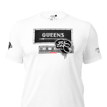 SHORT SLEEVE TEE  (uniSex) :  QUEENS (tiled) -(2020 upgraded classic)