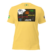 SHORT SLEEVE TEE SHIRT (uniSex) : TAGGED UP WALL  - (upgraded classic)