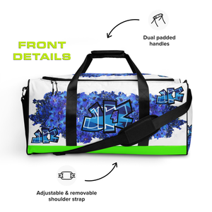 GYM DUFFLE BAG (Premium):  DELPHINIUMS BOUQUET