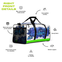 GYM DUFFLE BAG (Premium):  DELPHINIUMS BOUQUET