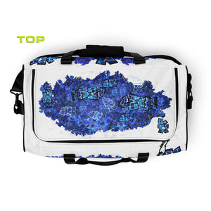 GYM DUFFLE BAG (Premium):  DELPHINIUMS BOUQUET