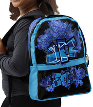 BACKPACK (Premium): DELPHINIUM BOUQUET -uniSex (BLACK)