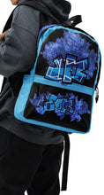 BACKPACK (Premium): DELPHINIUM BOUQUET -uniSex (BLACK)
