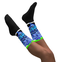 SOCKS:  DELPHINIUMS BOUQUET -uniSex