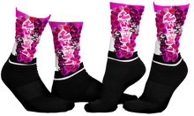 SOCKS: PINK ROSES BOUQUET -uniSex