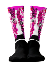 SOCKS: PINK ROSES BOUQUET -uniSex