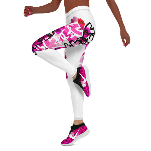 LEGGINGS: PINK ROSES BOUQUET