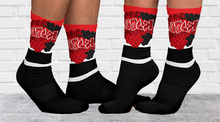 SOCKS: RED ROSES BOUQUET -uniSex
