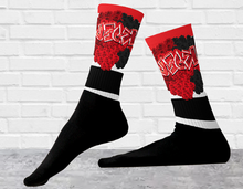 SOCKS: RED ROSES BOUQUET -uniSex