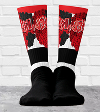 SOCKS: RED ROSES BOUQUET -uniSex