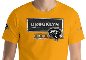 SHORT SLEEVE TEE  (uniSex) :  BROOKLYN (tiled) -(2020 upgraded classic)
