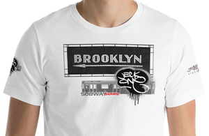 SHORT SLEEVE TEE  (uniSex) :  BROOKLYN (tiled) -(2020 upgraded classic)