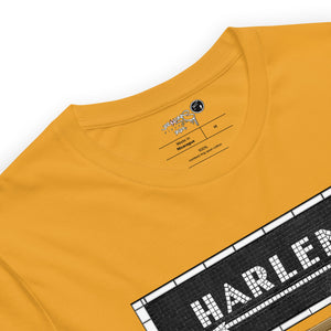 SHORT SLEEVE TEE  (uniSex) : HARLEM (tiled) -(2020 upgraded classic)