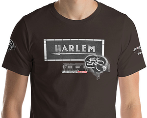 SHORT SLEEVE TEE  (uniSex) : HARLEM (tiled) -(2020 upgraded classic)