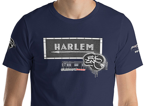 SHORT SLEEVE TEE  (uniSex) : HARLEM (tiled) -(2020 upgraded classic)