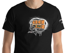 SHORT SLEEVE TEE (uniSex): OrangeNeonCamoDrip - (vintage 2021)