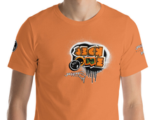 SHORT SLEEVE TEE (uniSex): OrangeNeonCamoDrip - (vintage 2021)