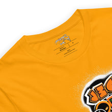 SHORT SLEEVE TEE (uniSex): OrangeNeonCamoDrip - (vintage 2021)