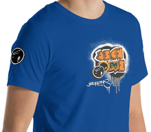 SHORT SLEEVE TEE (uniSex): OrangeNeonCamoDrip - (vintage 2021)