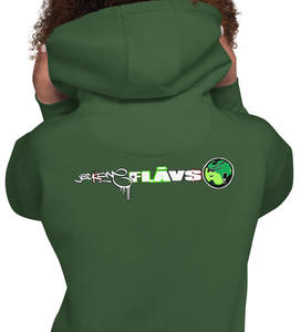 HOODIE (uniSex):  GreenNeonCamoDrip -flipped (vintage 2021)