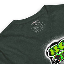 SHORT SLEEVE TEE (uniSex): GreenNeonCamoDrip  -(vintage 2021)