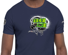 SHORT SLEEVE TEE (uniSex): GreenNeonCamoDrip  -(vintage 2021)