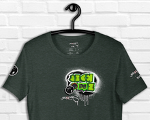SHORT SLEEVE TEE (uniSex): GreenNeonCamoDrip  -(vintage 2021)