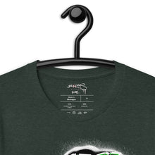 SHORT SLEEVE TEE (uniSex): GreenNeonCamoDrip  -(vintage 2021)