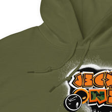 HOODIE (uniSex):  OrangeNeonCamoDrip  (upgraded classic)