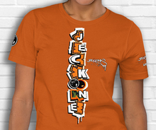 SHORT SLEEVE TEE (uniSex): OrangeNeonCamoDrip -flipped (upgraded classic)