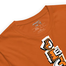 SHORT SLEEVE TEE (uniSex): OrangeNeonCamoDrip -flipped (upgraded classic)