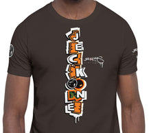 SHORT SLEEVE TEE (uniSex): OrangeNeonCamoDrip -flipped (upgraded classic)