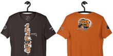 SHORT SLEEVE TEE (uniSex): OrangeNeonCamoDrip -flipped (upgraded classic)