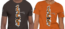 SHORT SLEEVE TEE (uniSex): OrangeNeonCamoDrip -flipped (upgraded classic)
